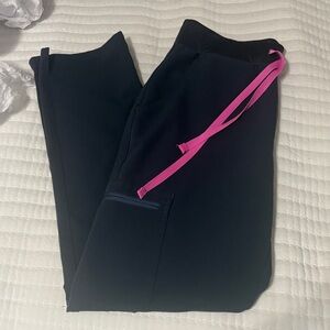 Figs Skinny with Pink Drawstring